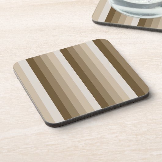 Braune Schattenstreifen Getränkeuntersetzer (Linke Seite)