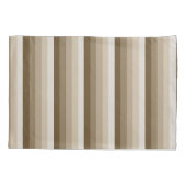 Braune Schattenstreifen Kissenbezug (Rückseite)