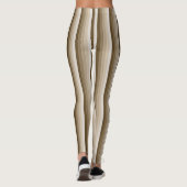 Braune Schattenstreifen Leggings (Rückseite)