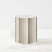Braune Schattenstreifen Mattglastasse (Vorderseite Links)