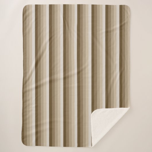 Braune Schattenstreifen Sherpadecke (Vorderseite)