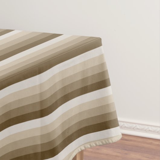 Braune Schattenstreifen Tischdecke (Beispiel)