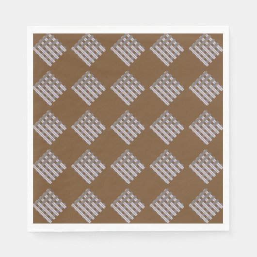 Braune Scheckpapier-Serviette Serviette (Vorderseite)