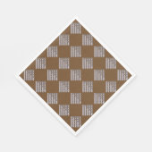 Braune Scheckpapier-Serviette Serviette (Ecke)