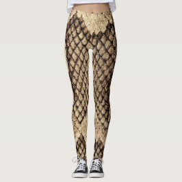 Braune Schlange Leggings
