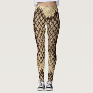 Braune Schlange Leggings