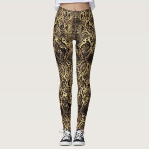 Braune Schlange Leggings