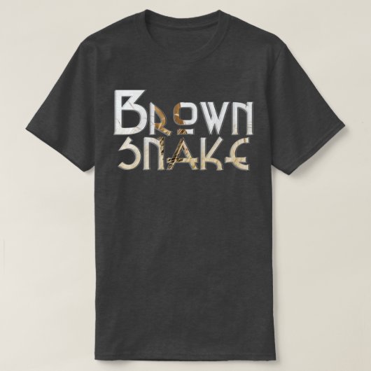 Braune Schlange T-Shirt (Design vorne)