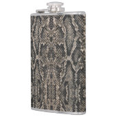 braune Schlangenhautmuster | Flachmann (Links)