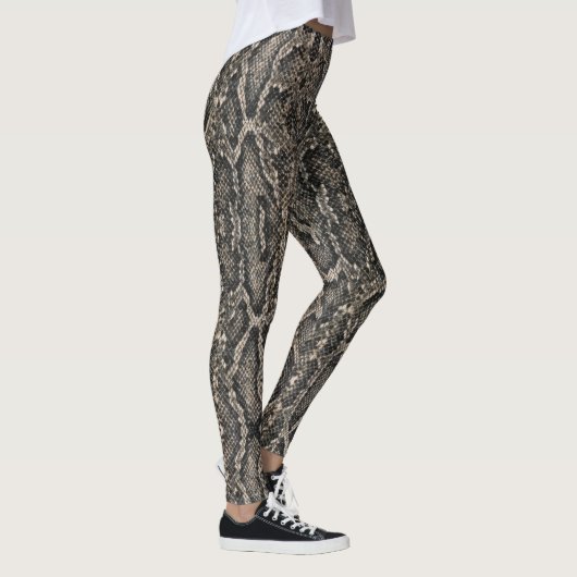 braune Schlangenhautmuster | Leggings (Rechts)