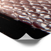 Braune Schlangenlederstruktur Poster (Ecke)