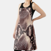 Braune Schlangenlederstruktur Schürze (InSitu)