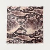 Braune Schlangenlederstruktur Wandteppich (Vorderseite (Horizontal))