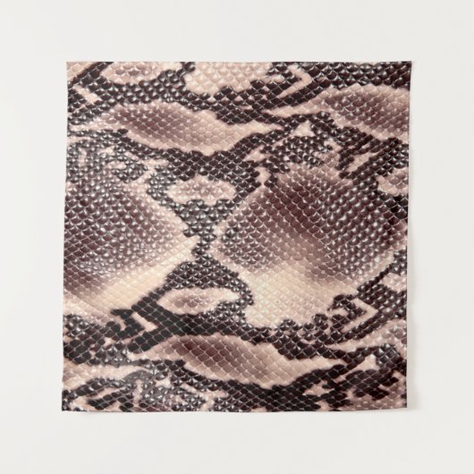 Braune Schlangenlederstruktur Wandteppich (Vorderseite (Horizontal))