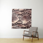 Braune Schlangenlederstruktur Wandteppich (Beispiel (Horizontal))