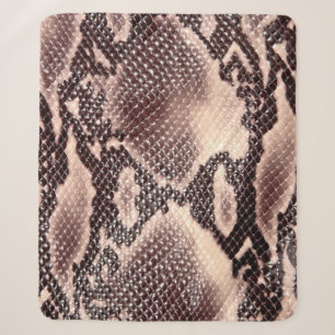 Braune Schlangenledertextur Sherpadecke