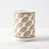 Braune Schmetterlinge Kaffeetasse (Mittel)