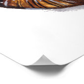 Braune Schnecke Muschel Poster (Ecke)