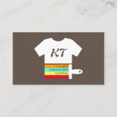 Braune Schokolade für benutzerdefinierte T - Shirt Visitenkarte (Rückseite)