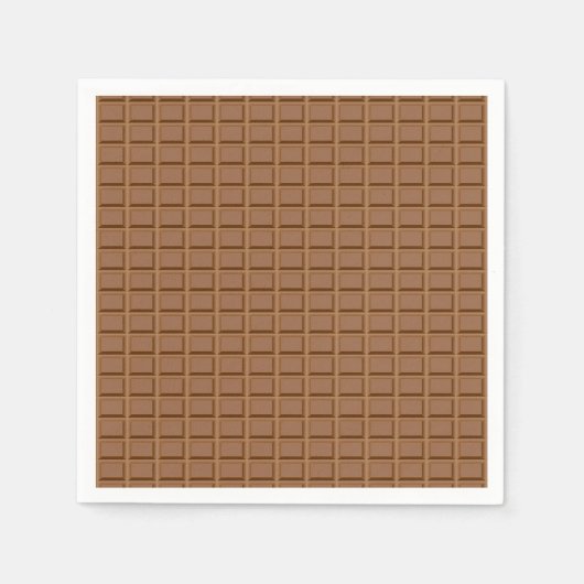 Braune Schokoladenplatte gemustert Serviette (Vorderseite)