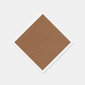 Braune Schokoladenplatte gemustert Serviette (Ecke)