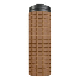 Braune Schokoladenplatte gemustert Thermosbecher