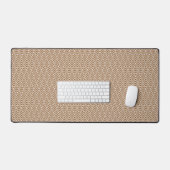 Braune Schreibtischunterlage mit Diamantmuster (Tastatur & Maus)