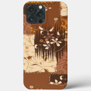 braune Schwarz-weiße Blume Case-Mate iPhone Hülle