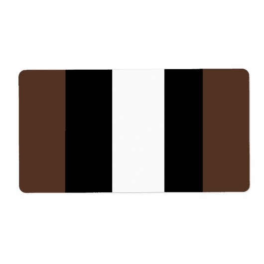 Braune, schwarz-weiße Streifen (Vorne)