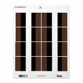 Braune, schwarz-weiße Streifen (Vorne)