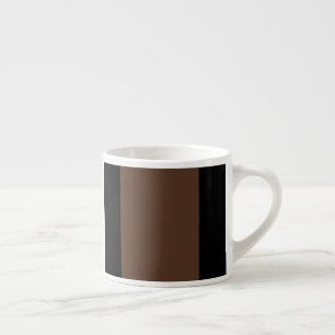 Braune, schwarz-weiße Streifen Espressotasse
