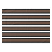 Braune, schwarz-weiße Streifen Tischdecke (Vorderseite (Horizontal))