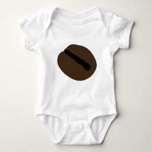 braune schwarze Kaffeebohne Baby Strampler