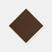 Braune schwarze Streifen Nahtloses Muster Serviette (Ecke)