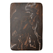 Braune, schwarze und graue Wirbel Badematte (Vorderseite Vertikal)