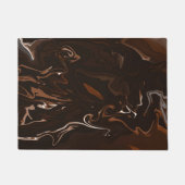 Braune, schwarze und graue Wirbel Fußmatte (Vorderseite)