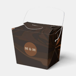 Braune, schwarze und graue Wirbel Geschenkschachtel