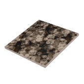 Braune Sechsecke. Fliese (Seite)