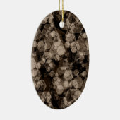 Braune Sechsecke. Keramik Ornament (Rechts)