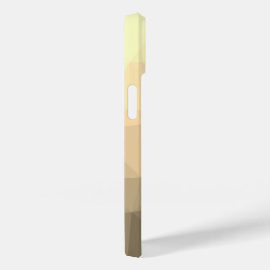 Braune Sepie Gradient Geometrisches Mesh Muster Case-Mate iPhone Hülle (Rückseite / Rechts)