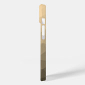 Braune Sepie Gradient Geometrisches Mesh Muster Case-Mate iPhone Hülle (Rückseite / Links)