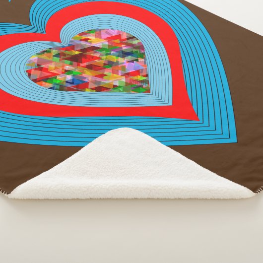 Braune Sherpa-Decke mit personalisiertem Namen Sherpadecke (3/4)