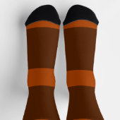 Braune Socken mit Muster (Oben)