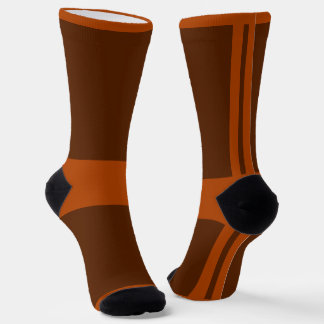 Braune Socken mit Muster