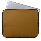 Braune Solid Color Laptopschutzhülle (Vorderseite)