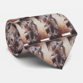 braune springende PferdeKrawatte LTH Krawatte (Gerollt)