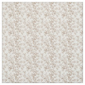 Braune Stadt mit Blüten und Zweigen Stoff (Muster)