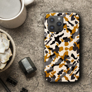 Braune Steinkohle Diagonale Camouflage mit Contour Case-Mate iPhone Hülle