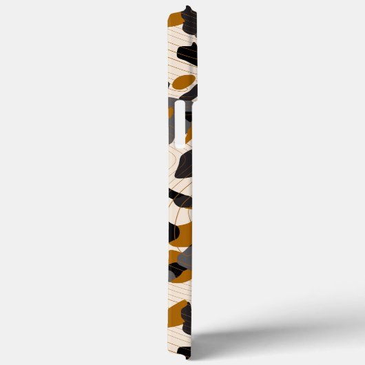 Braune Steinkohle Diagonale Camouflage mit Contour Case-Mate iPhone Hülle (Rückseite / Rechts)