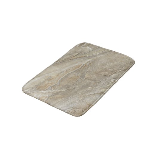 Braune Steinstruktur Badematte (Schrägansicht)